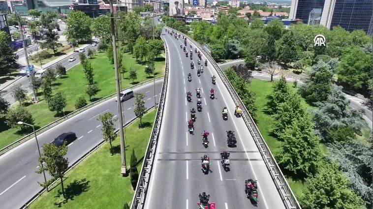 Motosikletlilerden İsrail Başkonsolosluğu önünde ‘soykırım’ protestosu 7